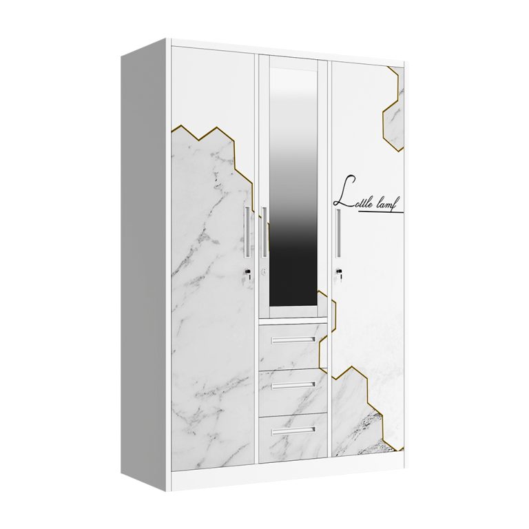3 door metal wardrobe