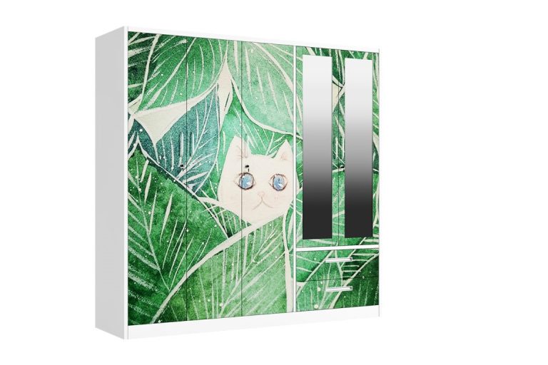 customized metal printed wardrobe