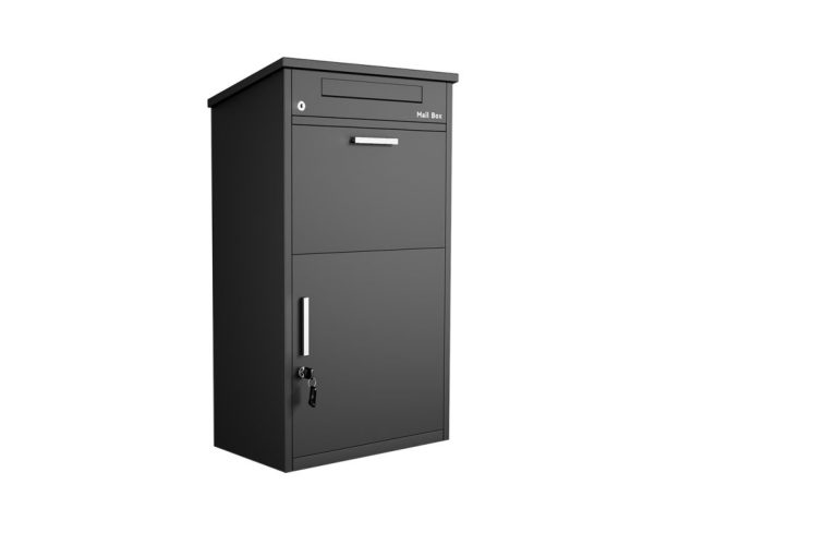 Large outdoor package drop boxes