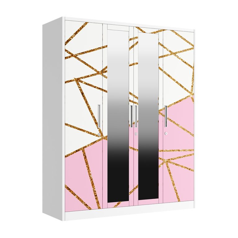 Customized 4 door Bedroom Wardrobe Designs