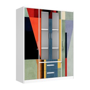 Best Metal Wardrobe Printed Wardrobe with Shelves