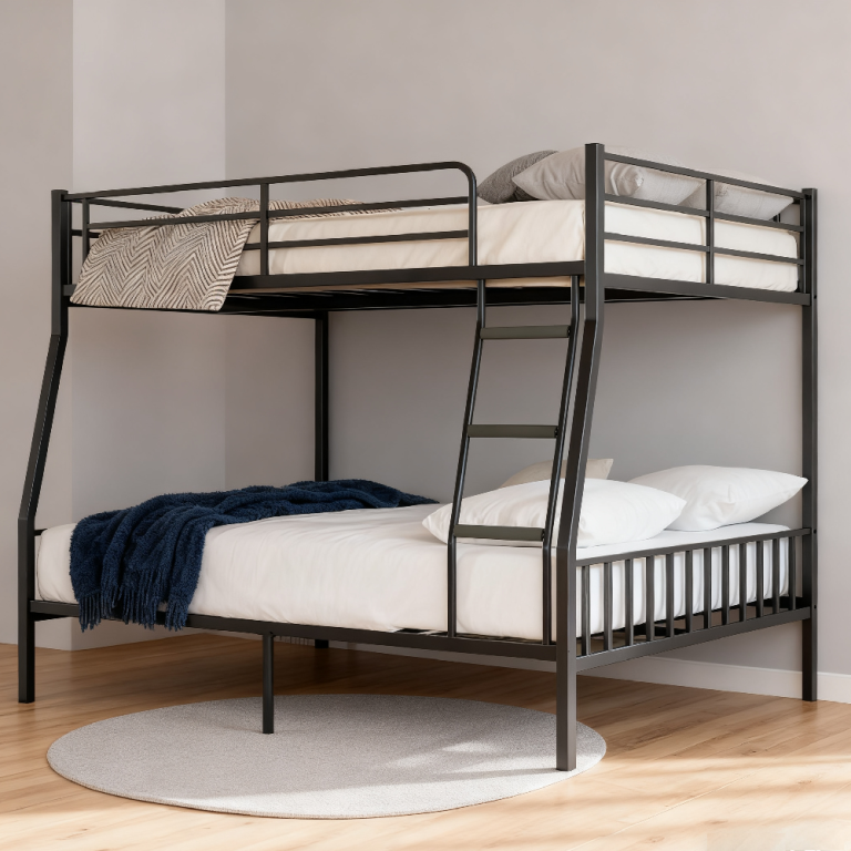 China Metal Bunk Beds Twin Over Full Supply