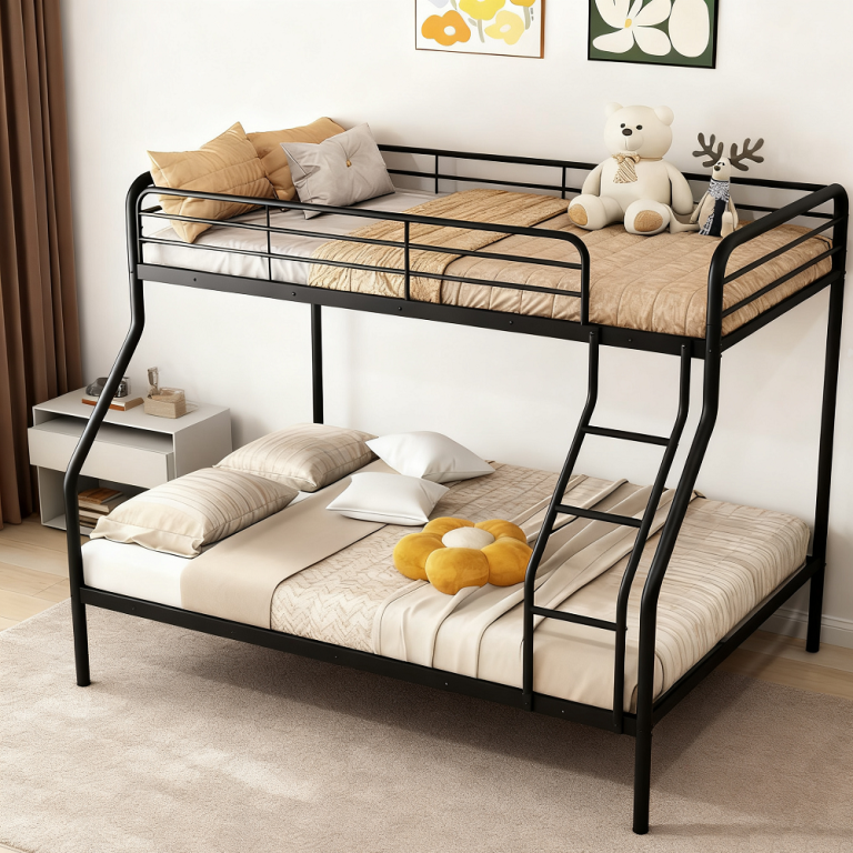 China Steel Bunk Beds Twin Over Full Supply
