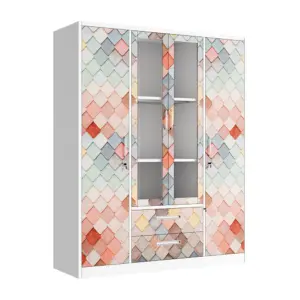 Modern Wardrobe with Glass Door