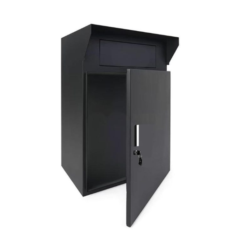 lockable package drop box for house