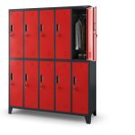 10-door metal employee lockers