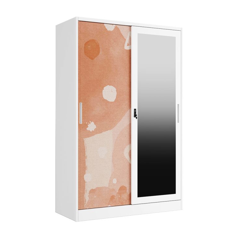 2 door wardrobe with mirror