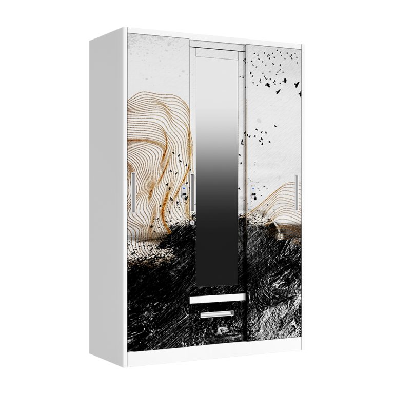 cheap Printed Steel Wardrobe factory supply