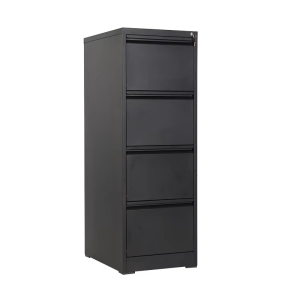 black 4 drawer file cabinet