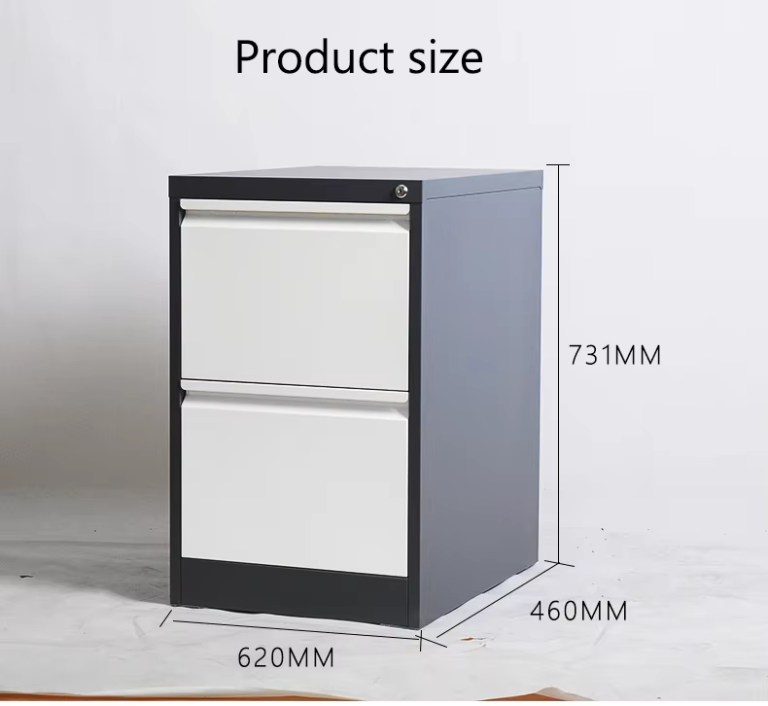2 drawer file cabinet with lock