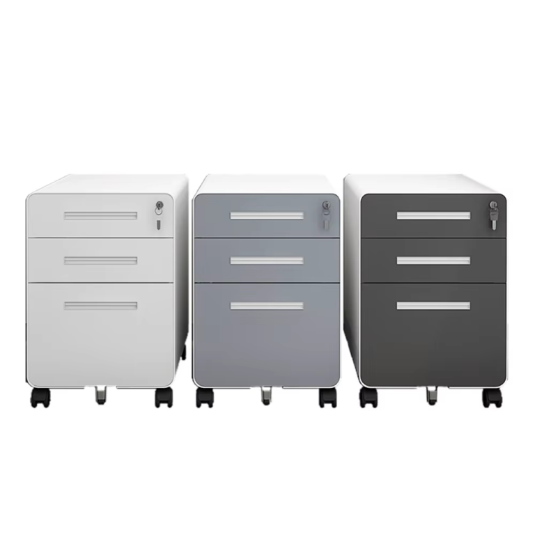 3 drawer mobile file cabinet