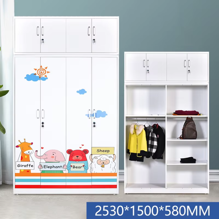 Steel Wardrobes with Top Cabinet