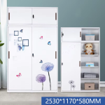 Steel Wardrobes with Top Cabinet
