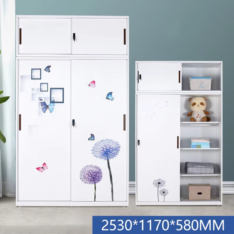 Steel Wardrobes with Top Cabinet