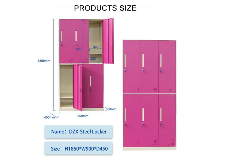 standard gym locker size