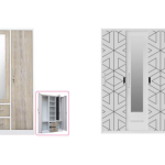 Best steel wardrobe layout design for clothes storage