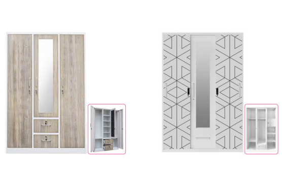 Best steel wardrobe layout design for clothes storage