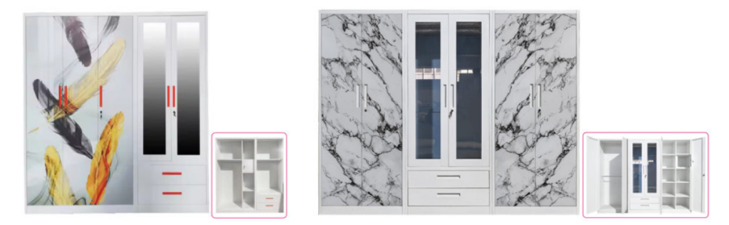 steel wardrobe with drawer