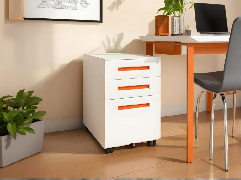 office mobile file cabinet 3 drawer