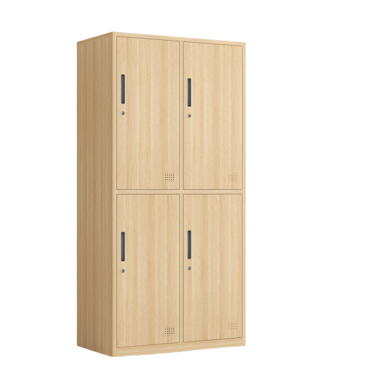 4 door wood grain transfer steel locker
