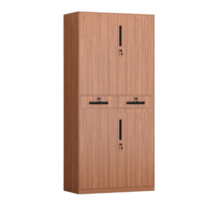 Wood Grain Transfer Filing Cabinet with Drawer