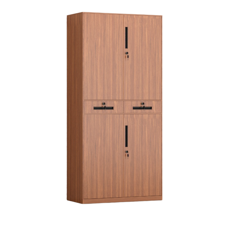 Wood Grain Transfer Filing Cabinet with Drawer