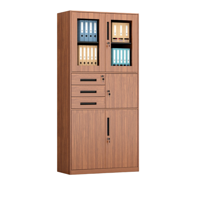 Wood Grain Transfer Metal Filing Cabinet