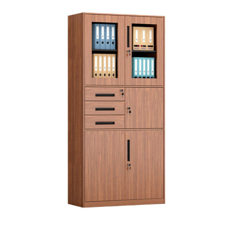 Wood Grain Transfer Metal Filing Cabinet