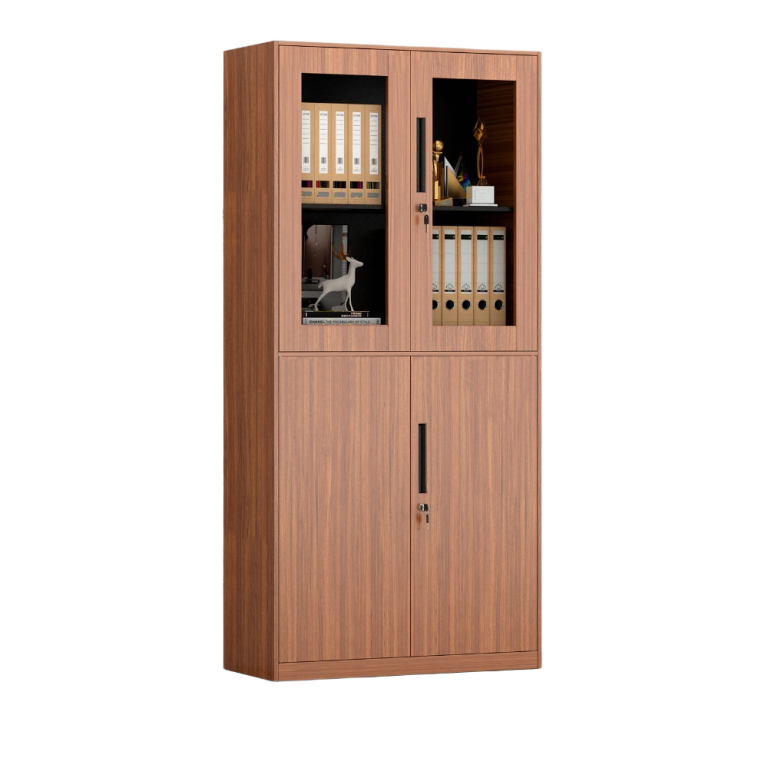 Wood Grain Transfer Office File Cabinet