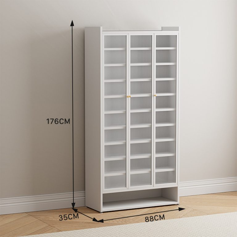 3 door 12 tier large shoe cabinet