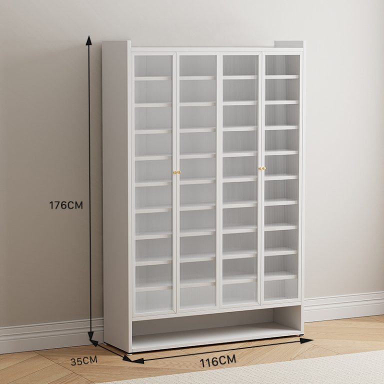 4 door 12 tier large shoe cabinet
