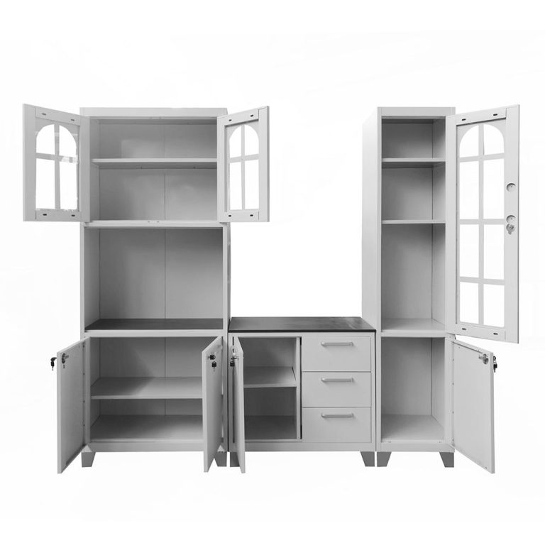 assembled kitchen cupboard set