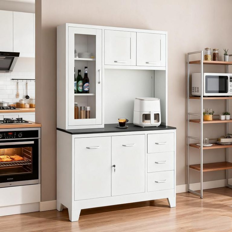 kitchen appliance storage cabinet
