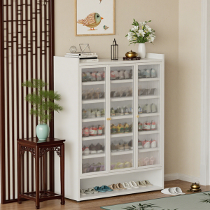 large shoe cabinet with doors