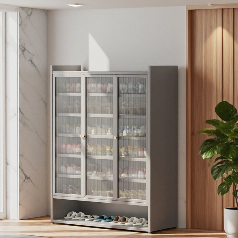 large shoe storage cabinet