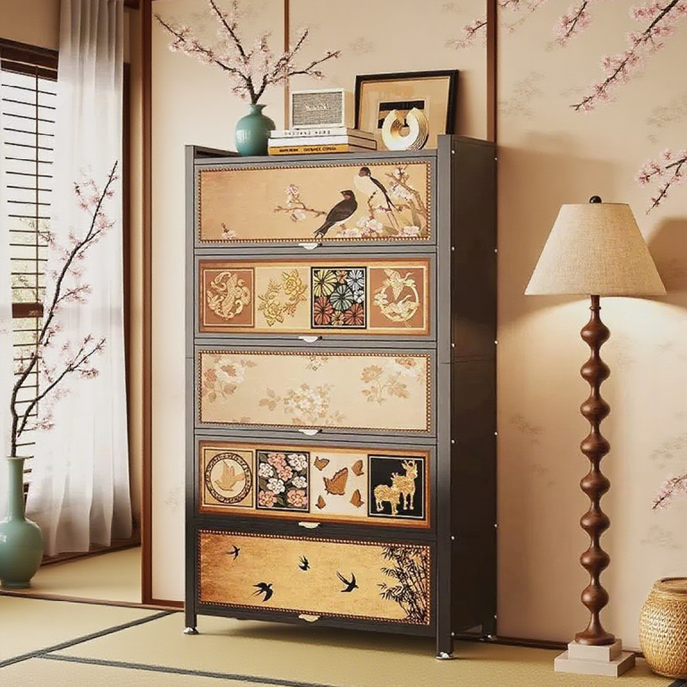 entryway shoe storage cabinet with flip doors