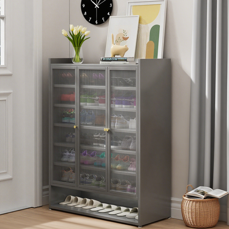 metal shoe cabinet for large shoes