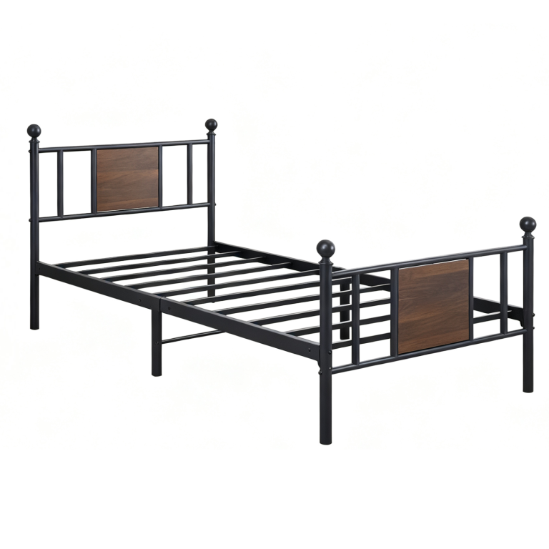 steel single bed