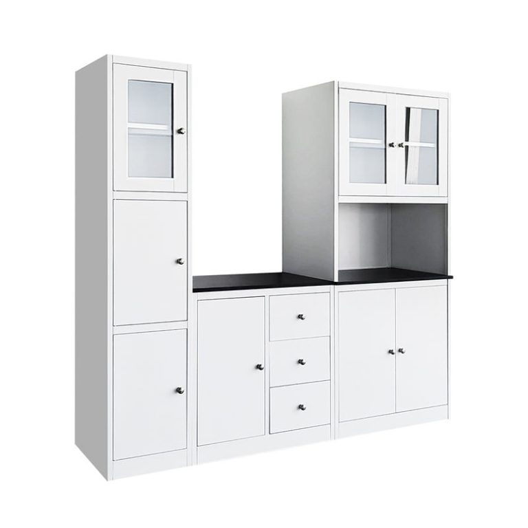 tall kitchen cabinet with doors