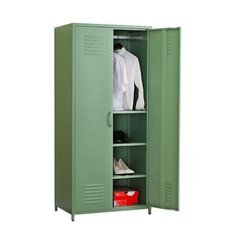 2 door metal wardrobe cabinet for sale