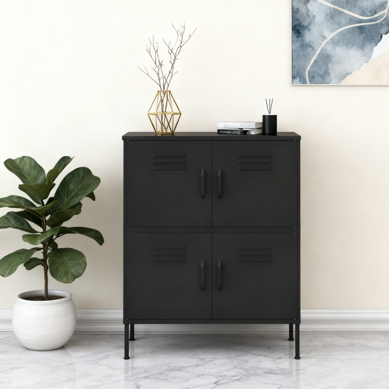 4 drawers low storage cabinet