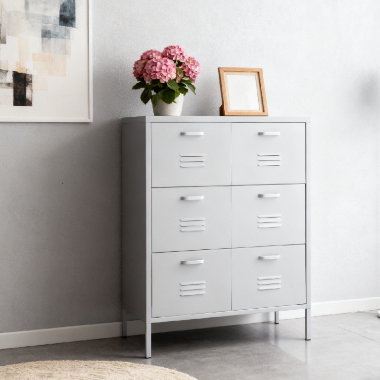 Metal 6 Drawers Storage Cabinet