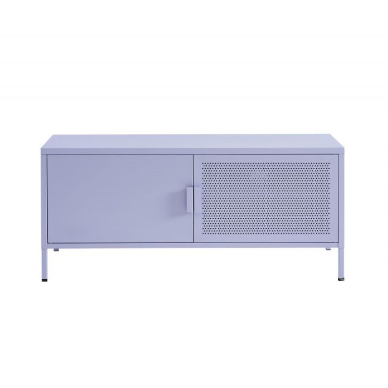 Purple TV console cabinet