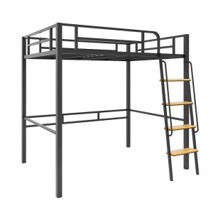 metal frame loft bed