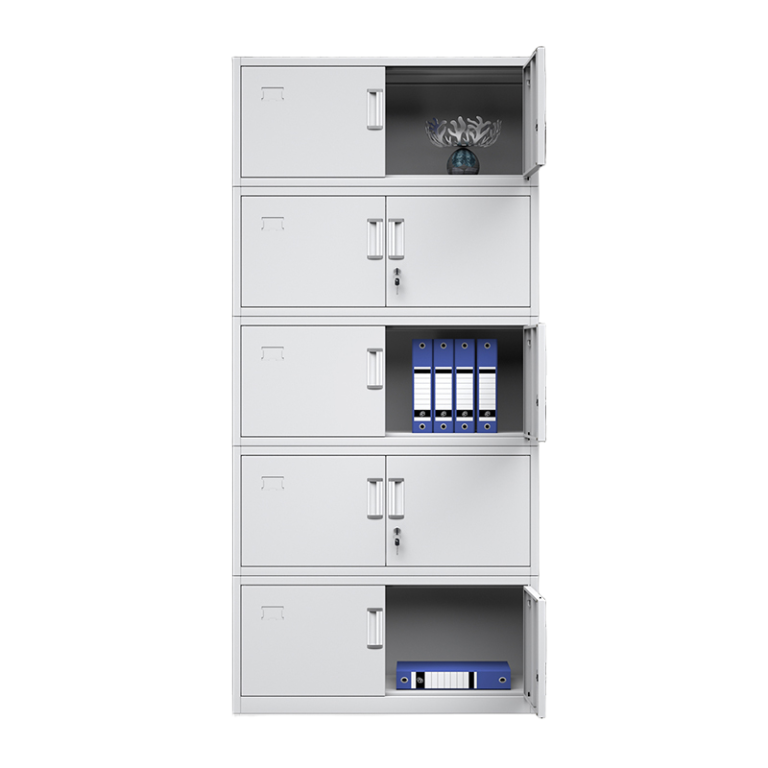 metal stackable cabinet 5 section