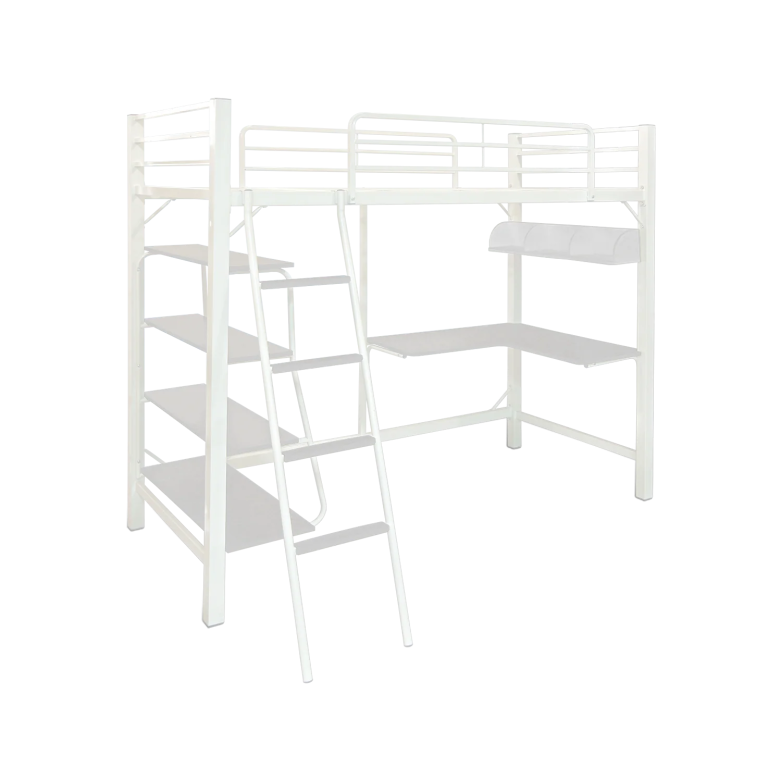 twin metal loft bed