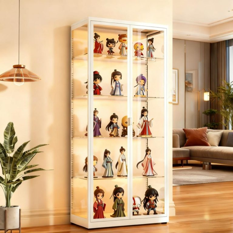 Custom Glass Display Cabinet with Lights