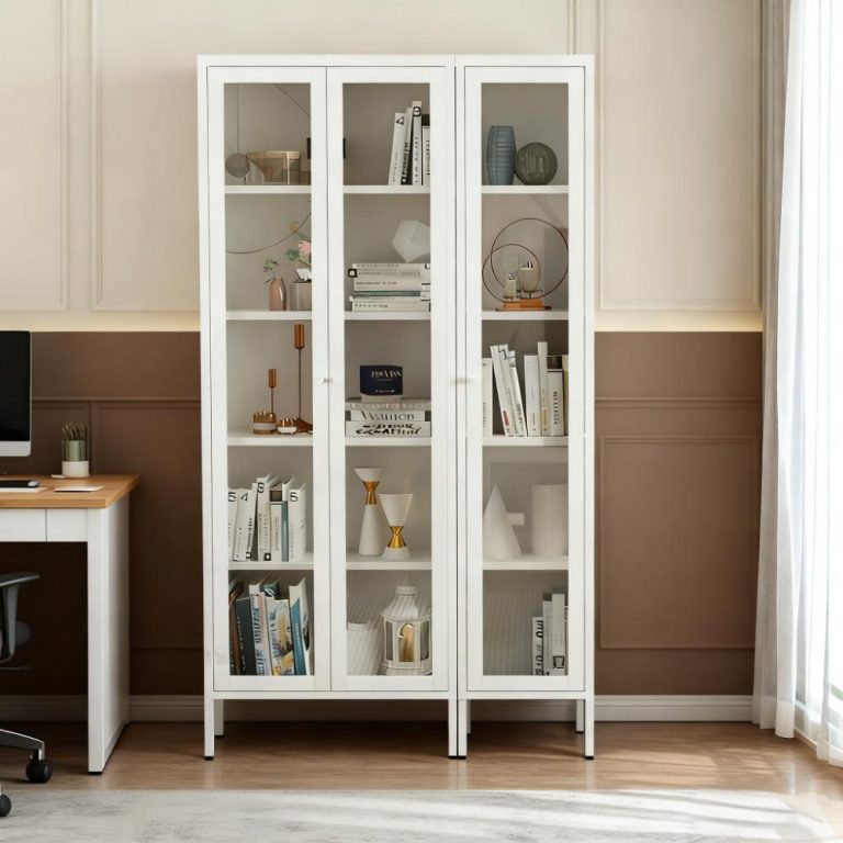 Glass Door Cabinets with Feet