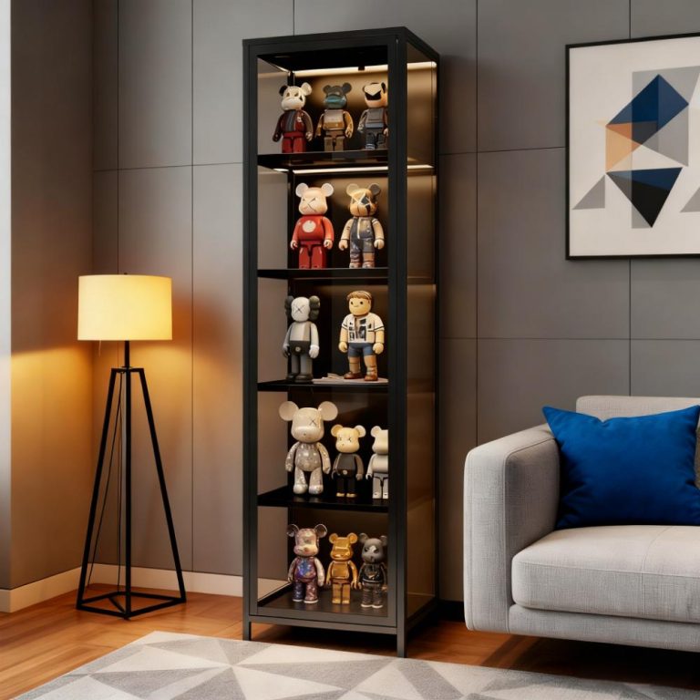 Single Glass Door Display Showcase Cabinet