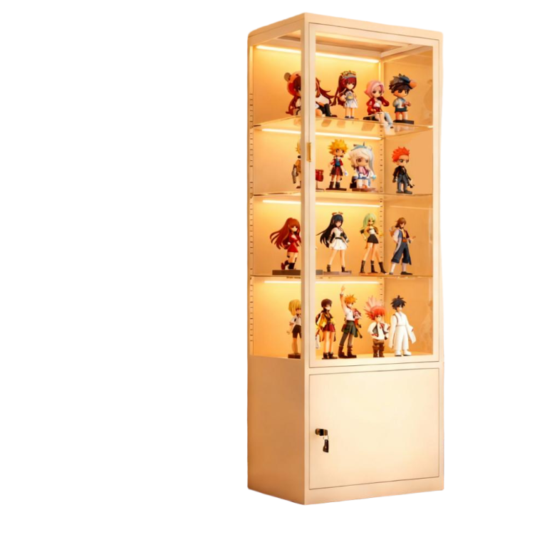 glass metal display cabinet